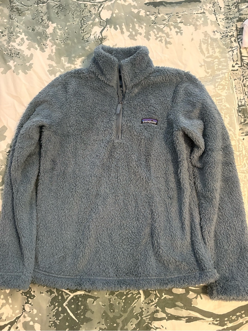 Patagonia Women’s Light blue grey Plush Half-Zip Fleece Pullover